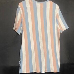 Guess Striped T-Shirt Cotton Candy Vertical Stripe‎ Tee XL TEAR SEE PICS